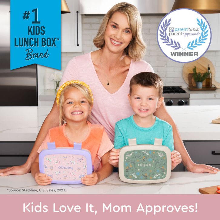 Carousel Unicorns Bentgo Prints Kids' Lunch Box USA | 186273IAW