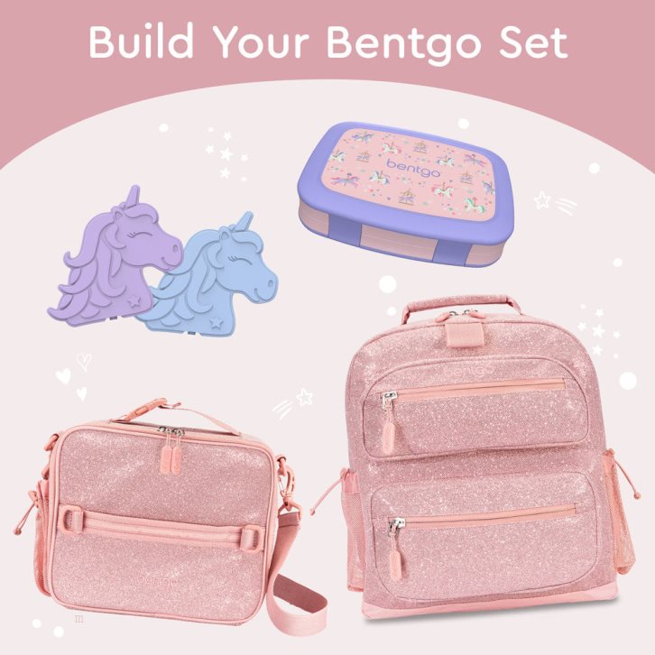 Carousel Unicorns Bentgo Prints Kids' Lunch Box USA | 186273IAW