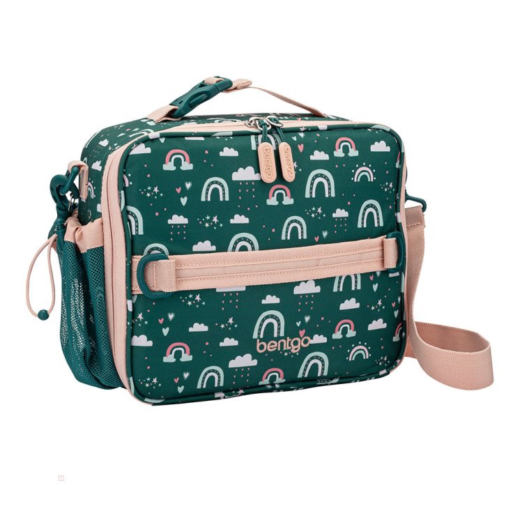 Green Multicolor Bentgo Prints Kids\' Lunch Bag USA | 061482CGU