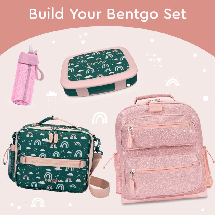 Green Multicolor Bentgo Prints Kids' Lunch Box USA | 781506ZWR