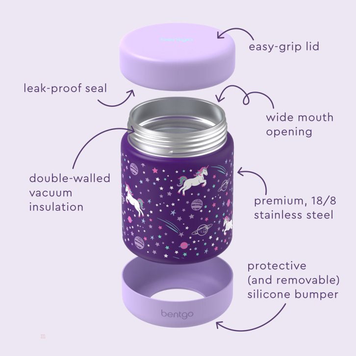 Unicorn Bentgo Food Jar Kids' Stainless Steel USA | 350987RKF