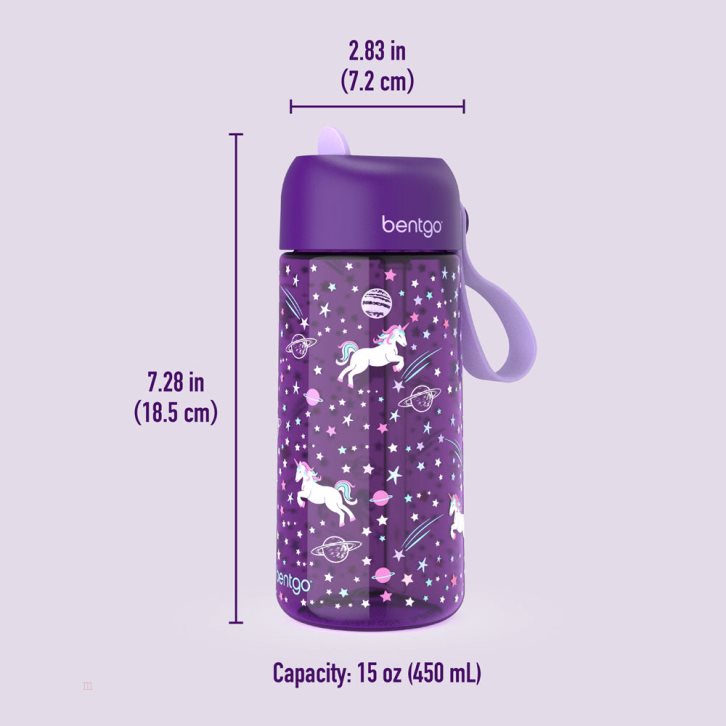 Unicorn Bentgo Kids' Water Bottle USA | 194306MLJ