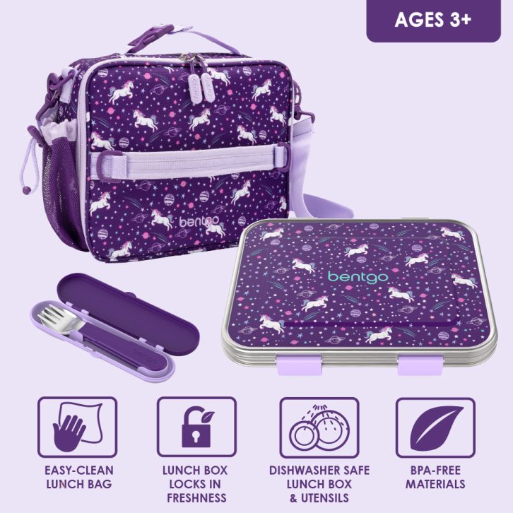 Unicorn Bentgo Lunch Set Kids' Stainless Steel USA | 549867PSH