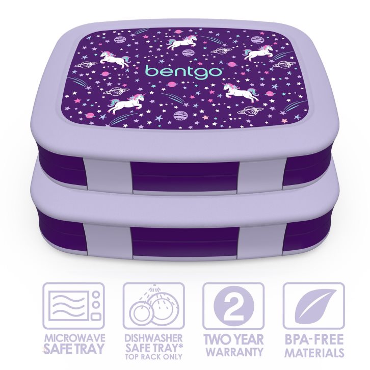 Unicorn Bentgo Prints (2-Pack) Kids' Lunch Box USA | 296058FTO