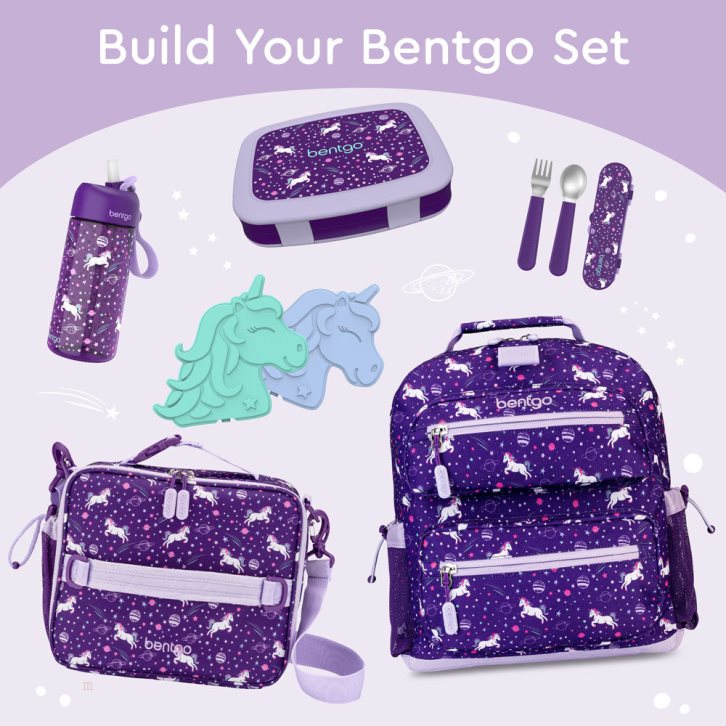 Unicorn Bentgo Prints (2-Pack) Kids' Lunch Box USA | 296058FTO