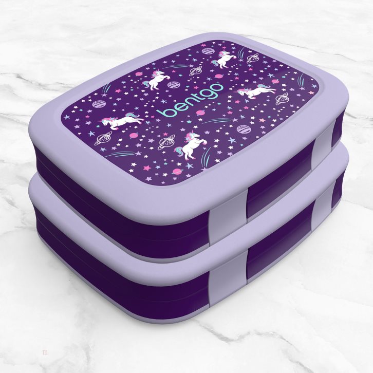 Unicorn Bentgo Prints (2-Pack) Kids\' Lunch Box USA | 296058FTO