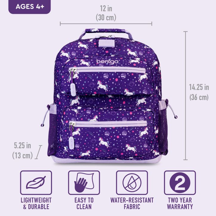 Unicorn Bentgo Prints Kids' Backpack USA | 718243FSN