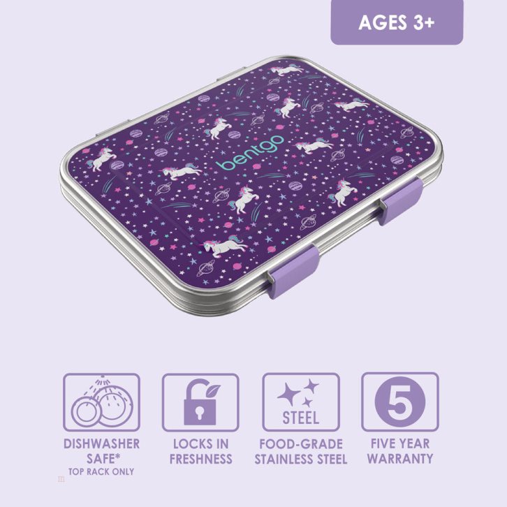 Unicorn Bentgo Prints Lunch Box Kids' Stainless Steel USA | 186593EMQ