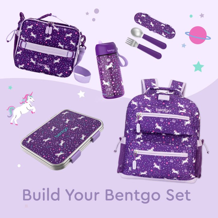 Unicorn Bentgo Prints Lunch Box Kids' Stainless Steel USA | 186593EMQ