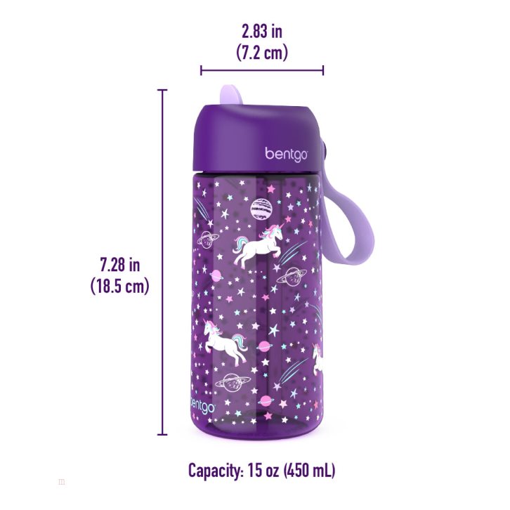 Unicorn Bentgo Prints Water Bottle & Kids' Lunch Box USA | 465189XZR